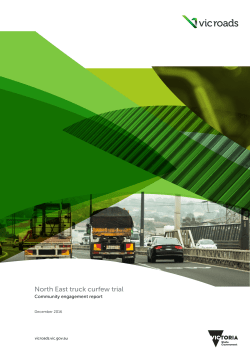 North East Truck Curfew Trial