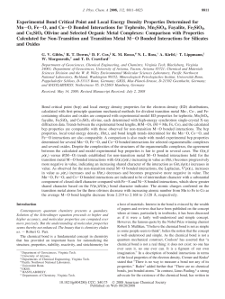 Experimental Bond Critical Point and Local Energy Density
