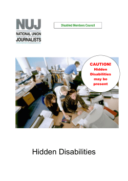 Hidden Disabilities - National Union of Journalists
