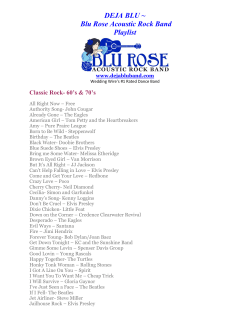 DEJA BLU ~ Blu Rose Acoustic Rock Band Playlist
