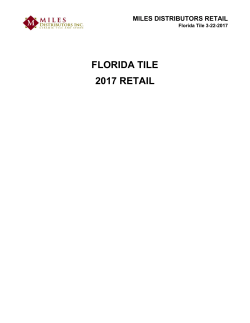 price list - Miles Distributors