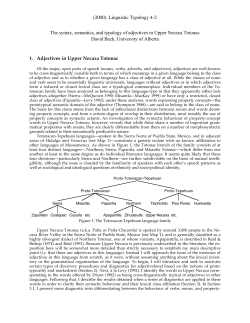 (2000). Linguistic Typology 4-2 The syntax