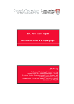 BBC News School Report An evaluative review