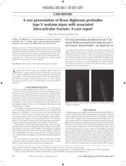 A rare presentation of flexor digitorum profundus type V avulsion