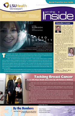 Chancellor`s Corner - LSU Health Sciences Foundation