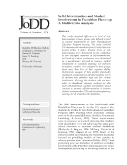 Article - Ontario Association on Developmental Disabilities