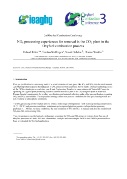 NOx processing experiences for removal in the CO2 plant in the