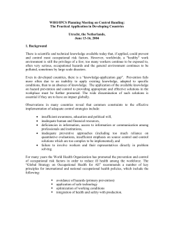 The Practical Application in Developing Countries