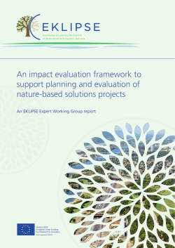 An impact evaluation framework to support planning and