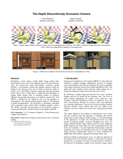 The Depth Discontinuity Occlusion Camera