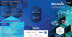 Join the 13 edition of Metromeet Ven a la 13 edici&oacute;n de Metromeet