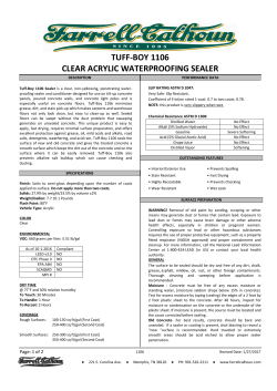 tuff-boy 1106 clear acrylic waterproofing sealer - Farrell