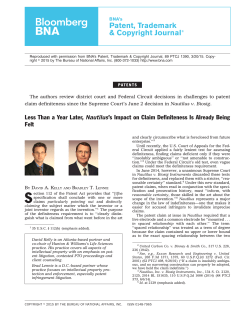 Co-author, Less Than a Year Later, Nautilus`s Impact on Claim