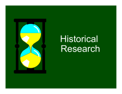 Historical Research