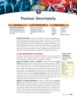 Postwar Uncertainty