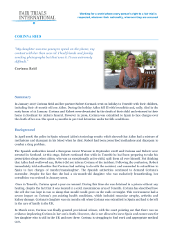 corinna reid - Fair Trials International