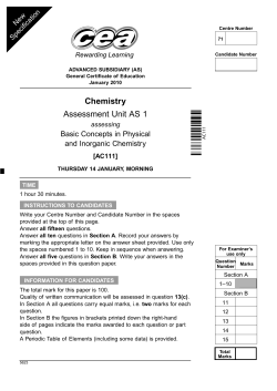 AS 1 - CCEA