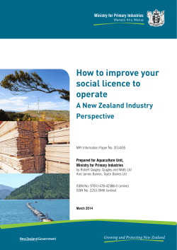 How to improve your social licence to operate