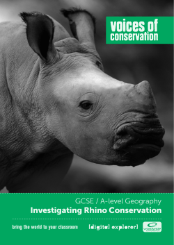 Investigating Rhino Conservation - [de] Resources