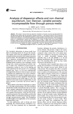Analysis of dispersion effects and non