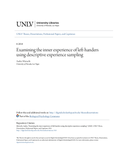 Examining the inner experience of left