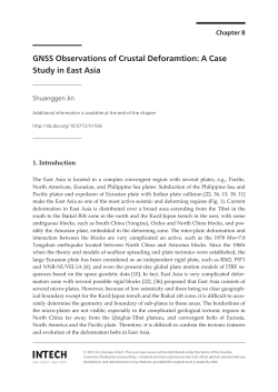 GNSS Observations of Crustal Deforamtion: A Case