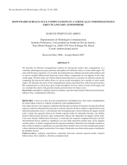 DOWNWARD SURFACE FLUX COMPUTATIONS IN A