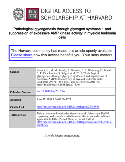 Pathological glycogenesis through glycogen synthase 1 and