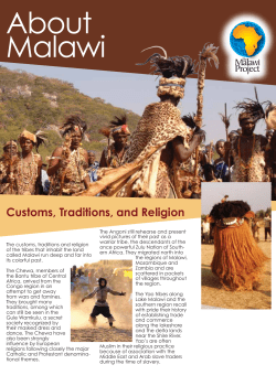 About Malawi - Malawi Project
