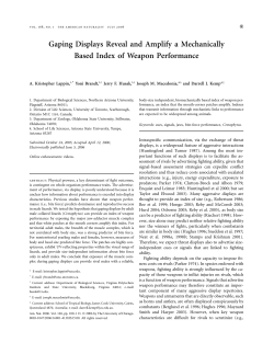 Gaping Displays Reveal and Amplify a Mechanically Based Index of