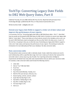 TechTip: Converting Legacy Date Fields to DB2 Web Query Dates