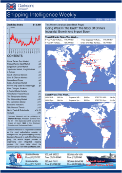 Shipping Intelligence Weekly