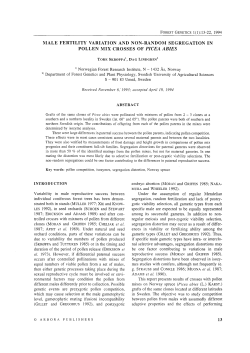 male fertility variation and non-random segregation in pollen mix