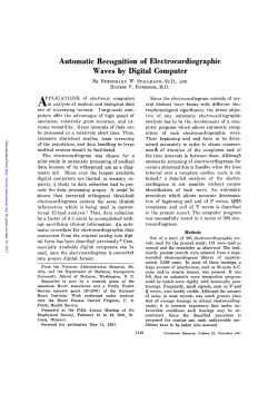 Automatic Recognition of Electrocardiographic Waves by Digital