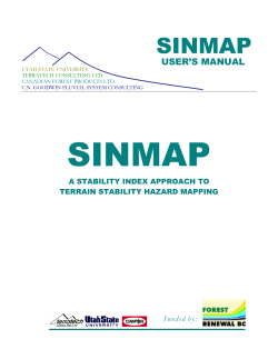 sinmap - David Tarboton
