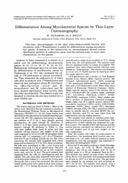 Differentiation Among Mycobacterial Species by Thin