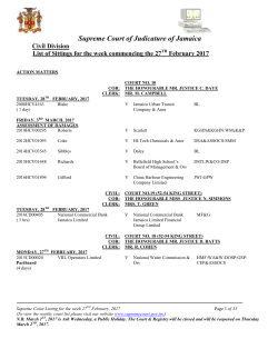 Supreme Court of Judicature of Jamaica