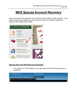 MHS Spouse Account Recovery