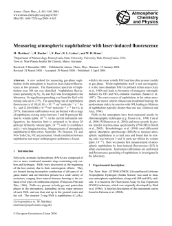 Measuring atmospheric naphthalene with laser