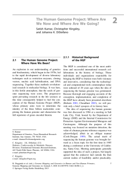 The Human Genome Project: Where Are We Now and Where Are