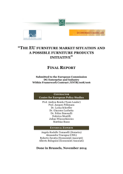 the eu furniture market situation and a possible furniture products