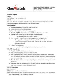 GasWatch BBQ Tank Level Indicator Digital Scale