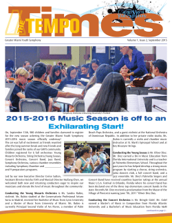 Tempo Times - Greater Miami Youth Symphony