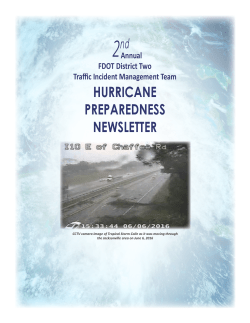 Second Annual Hurricane Newsletter