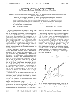 Stereoscopic Microscopy of Atomic Arrangement by Circularly