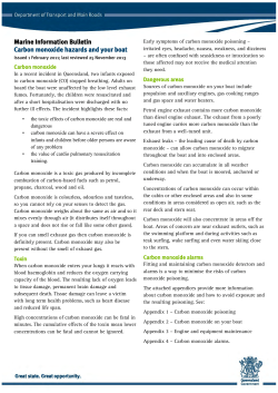 Carbon monoxide hazards and your boat