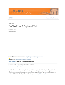 Do You Have A Boyfriend Yet? - The Cupola: Scholarship at
