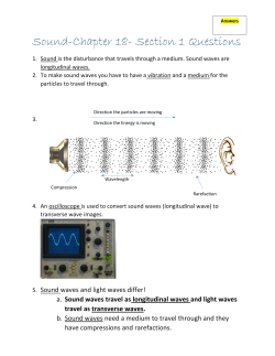 Sound-Chapter 18- Section 1 Questions