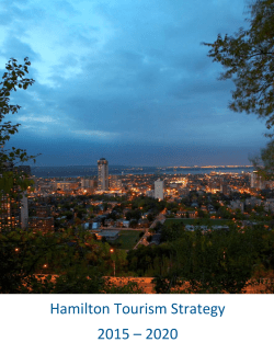 Hamilton Tourism Strategy 2015