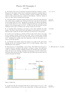 Physics 201 Examples